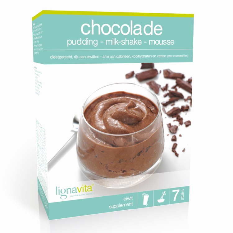 Chocolade pudding, milkshake of mousse